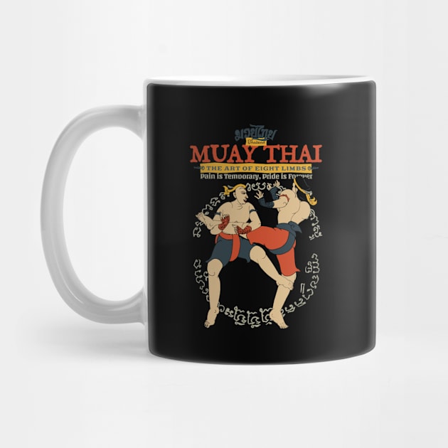 Vintage Muay Thai Boran Tattoo by KewaleeTee